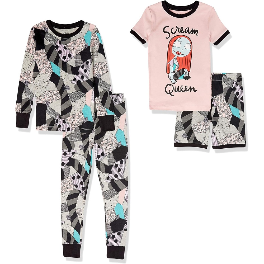 image:imageAmazon Essentials Disney Marvel Star Wars Babies Toddlers and Girls Pajama Set4piece Nightmare Scream Queen Pants Set