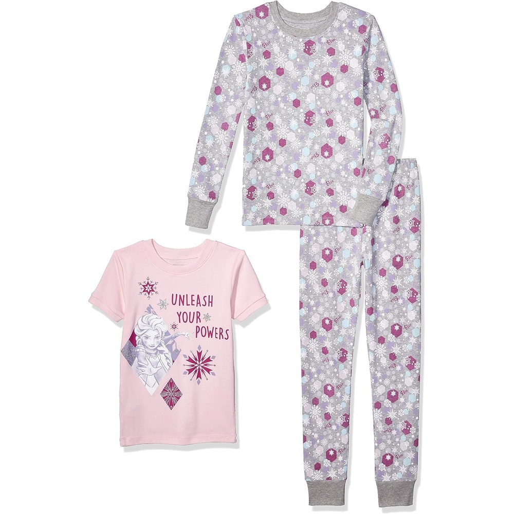 image:imageAmazon Essentials Disney Marvel Star Wars Babies Toddlers and Girls Pajama SetFrozen 2Snowflake