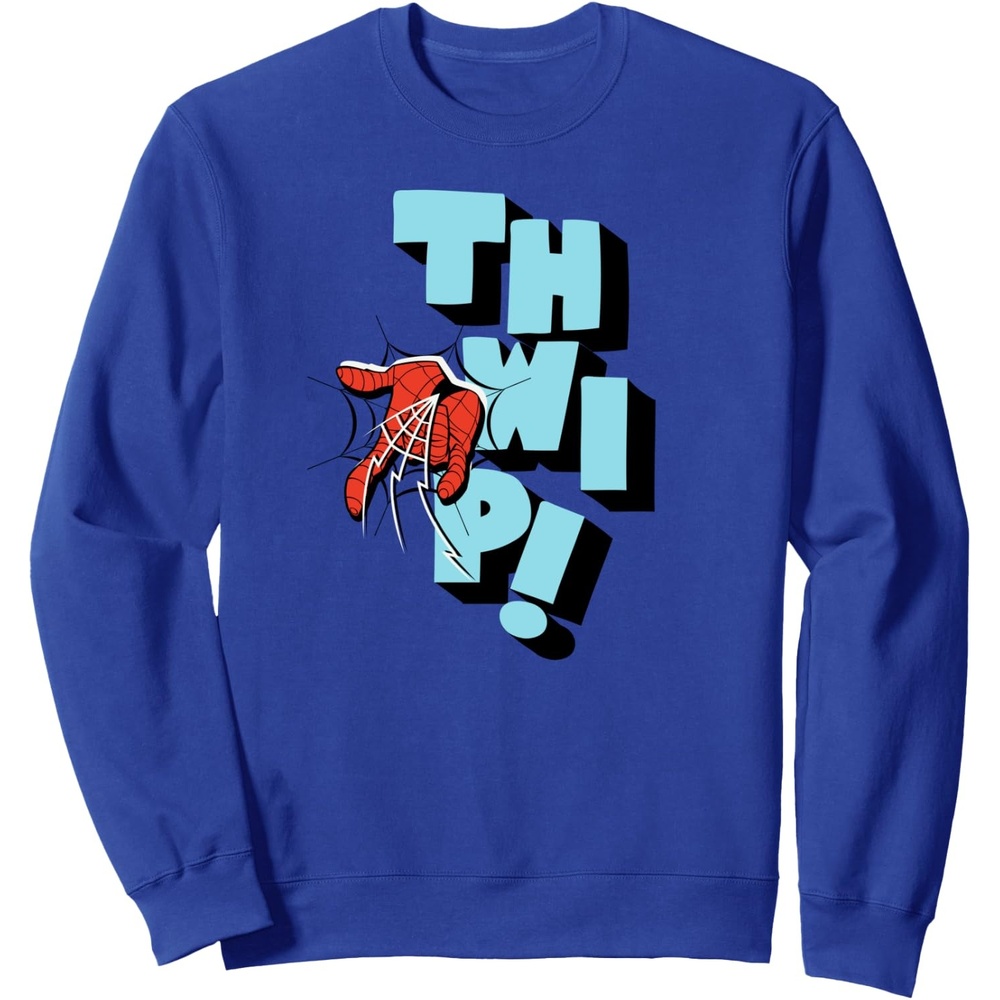 image:imageAmazon Essentials Marvel SpiderMan Hand Thwip WebSlinger SweatshirtRoyal Blue