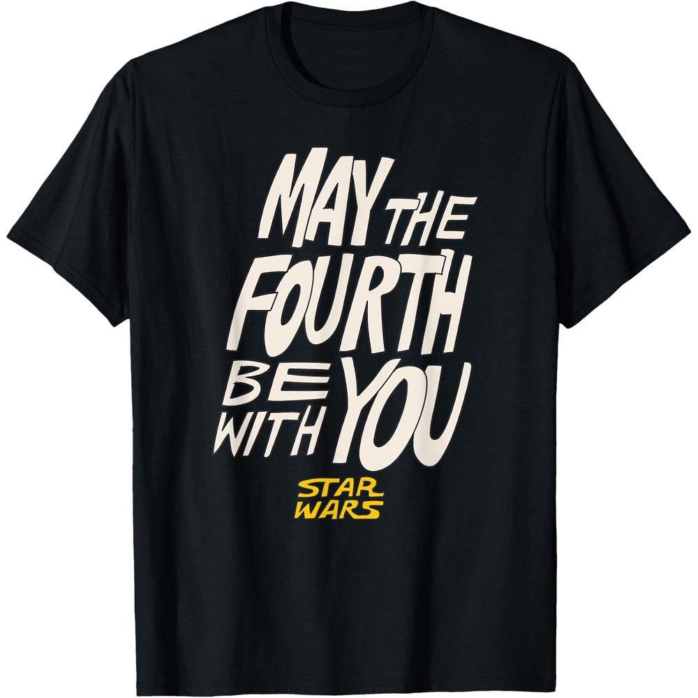 image:imageAmazon Essentials Mens May the Fourth Be With You HandDrawn Letters TShirt Black SmallBlack