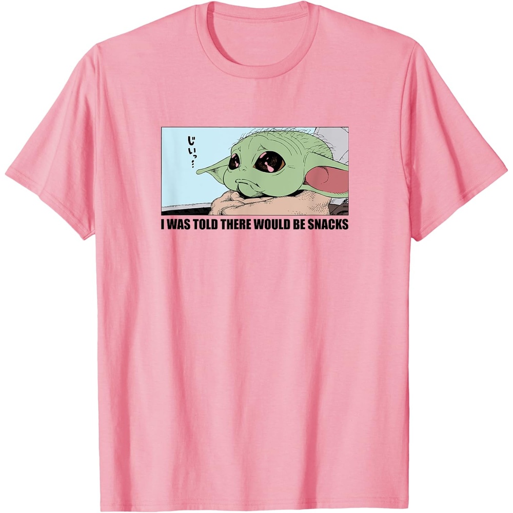 image:imageAmazon Essentials Mens The Mandalorian Sad Grogu Wants Snacks TShirt Grey SmallPink