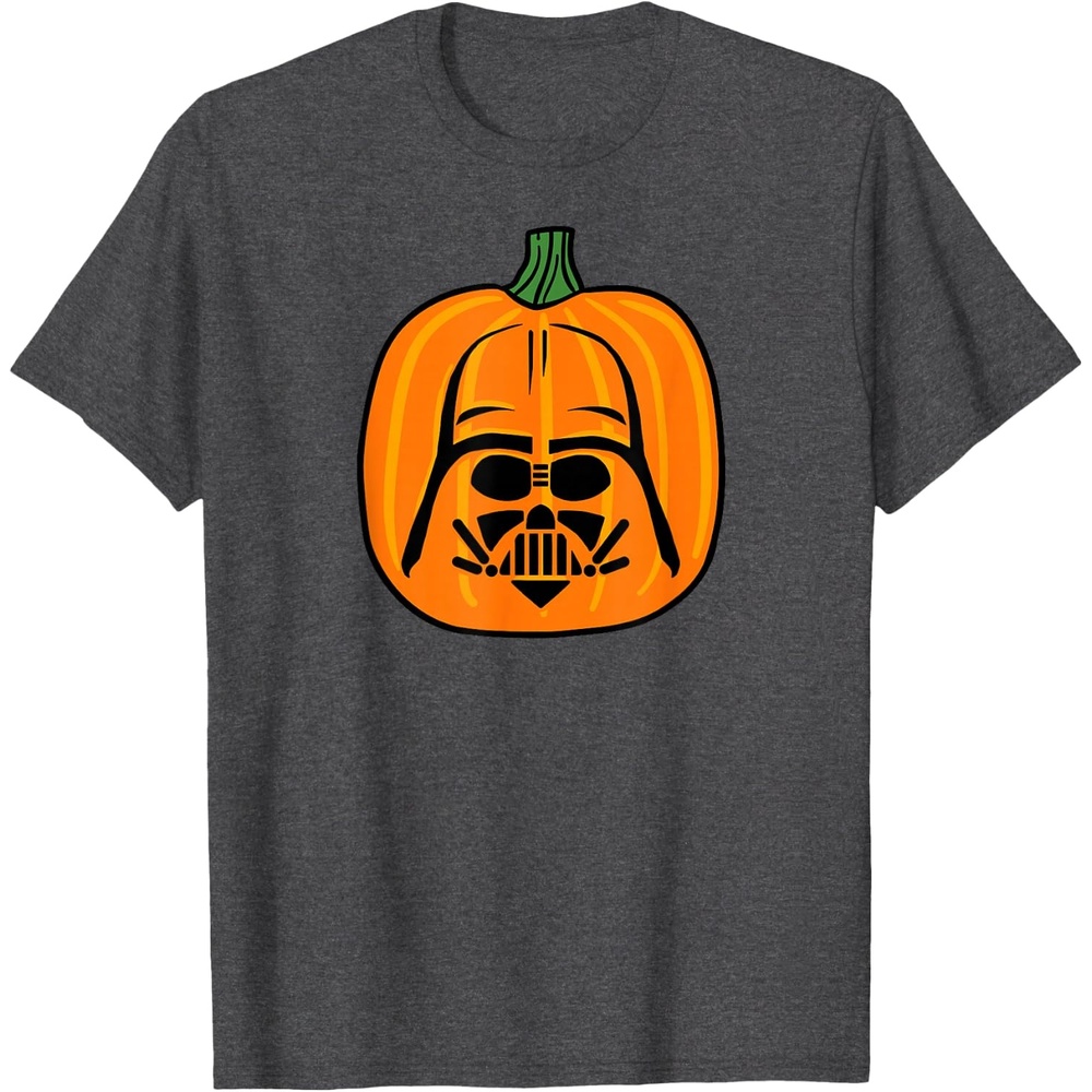 image:imageAmazon Essentials Star Wars Darth Vader Halloween Pumpkin Jack OLantern TShirtDark Heather Grey