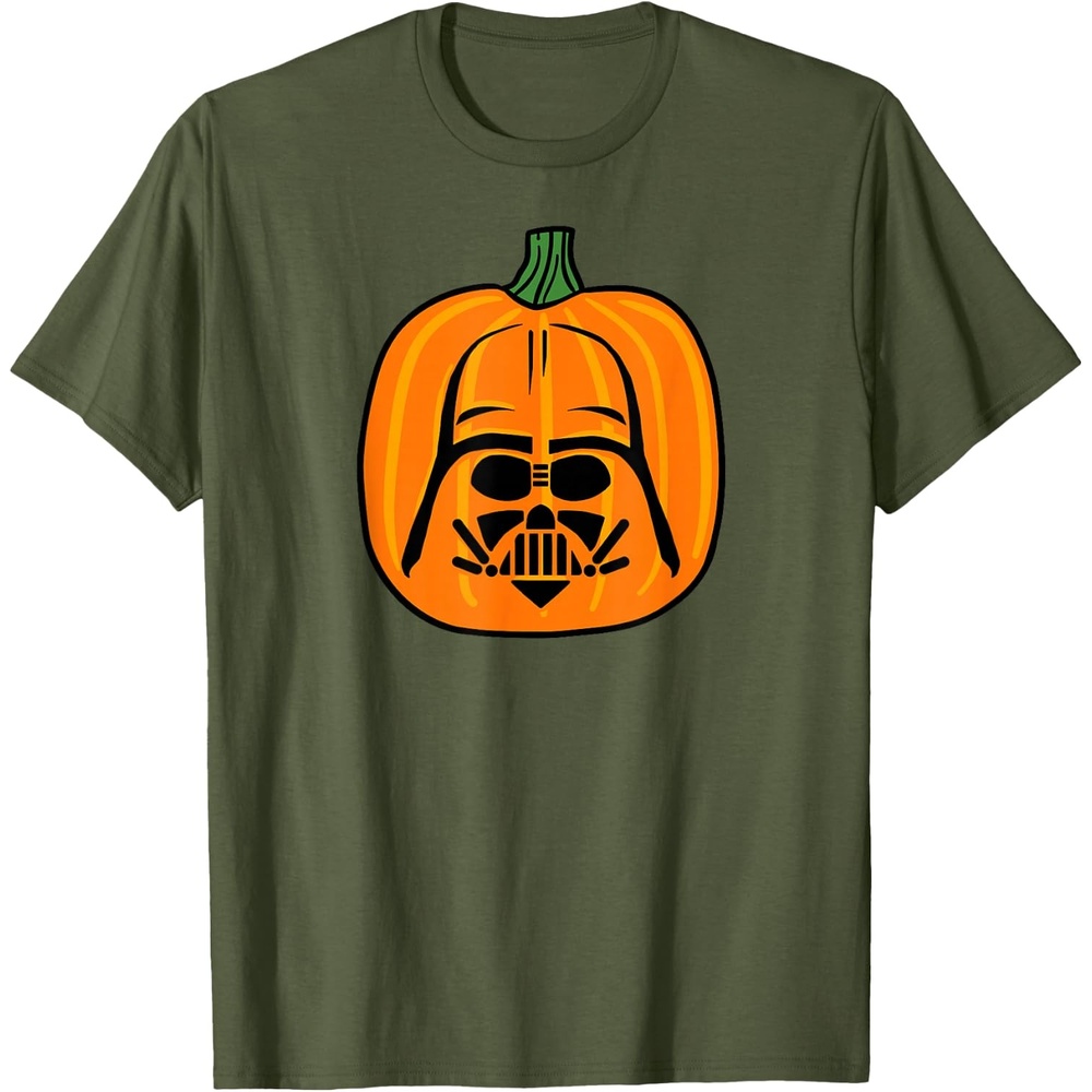 image:imageAmazon Essentials Star Wars Darth Vader Halloween Pumpkin Jack OLantern TShirtOlive Green