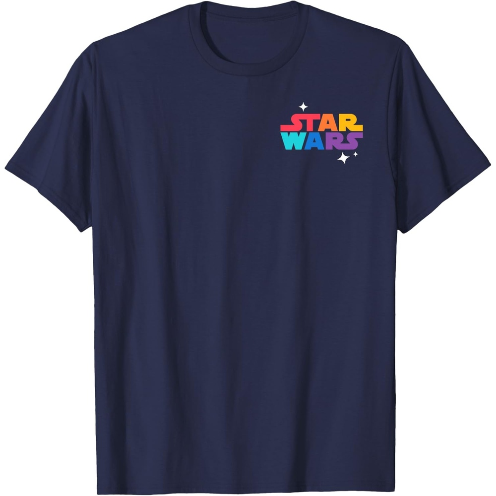 image:imageAmazon Essentials Star Wars May the Force be With You Colorful Shapes TShirtNavy Blue