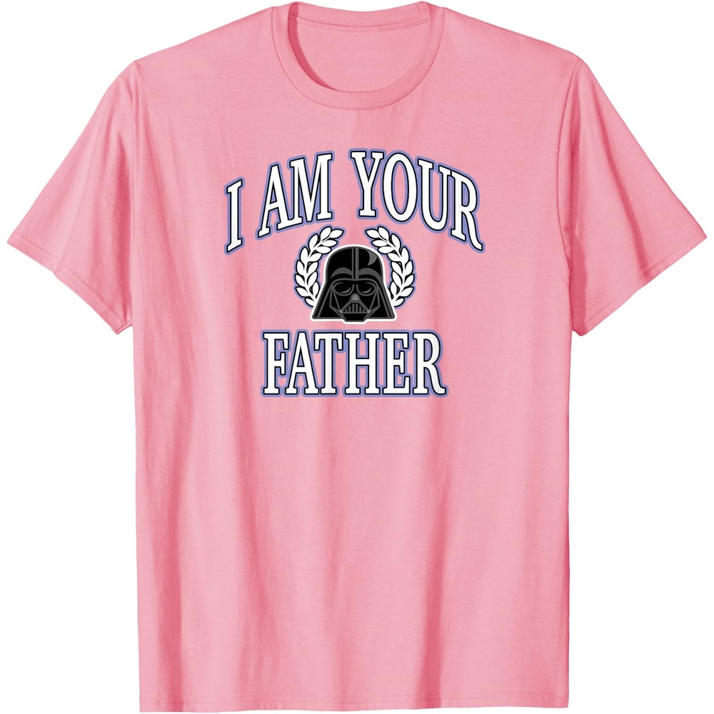 image:imageAmazon Essentials Star Wars Mens Darth Vader I Am Your Father Collegiate Crest TShirt Black SmallPink