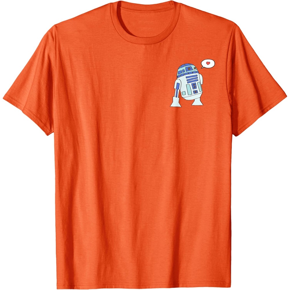 image:imageAmazon Essentials Star Wars Valentines Day Love from R2D2 TShirtOrange