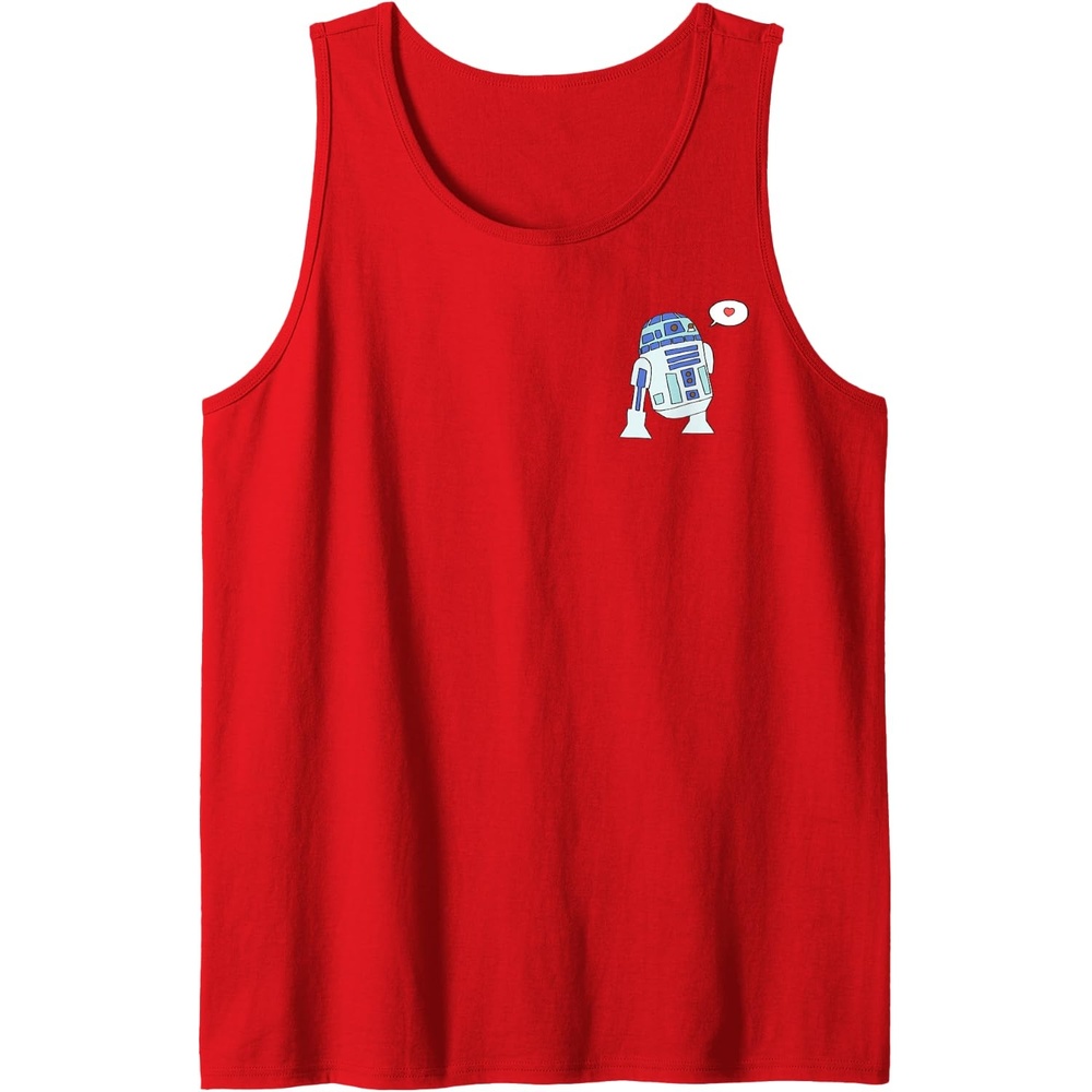 image:imageAmazon Essentials Star Wars Valentines Day Love from R2D2 Tank TopRed