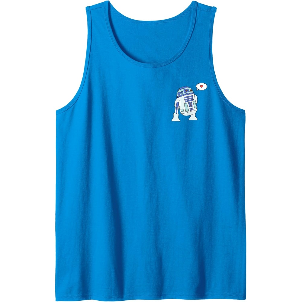 image:imageAmazon Essentials Star Wars Valentines Day Love from R2D2 Tank TopSapphire Blue