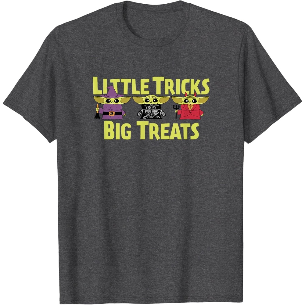 image:imageAmazon Essentials The Mandalorian Spooky Grogu Halloween Costumes Little Trick TShirtDark Heather Grey