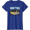 Amazon Essentials Boys’ May the Fourth Be With You Multi Color T-Shirt, Blue, Small(Royal Blue)