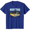 Amazon Essentials Boys’ May the Fourth Be With You Multi Color T-Shirt, Blue, Small(Royal Blue)