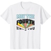 Amazon Essentials Boys’ May the Fourth Be With You Multi Color T-Shirt, Blue, Small(White)