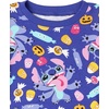 Amazon Essentials Disney | Marvel | Star Wars Babies, Toddlers and Girls’ Pajama Set(4-piece Stitch Candy Set)