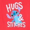 Amazon Essentials Disney | Marvel | Star Wars Babies, Toddlers and Girls’ Pajama Set(4-piece Stitch Hugs)