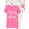Amazon Essentials Disney | Marvel | Star Wars Babies, Toddlers and Girls’ Pajama Set(Princess/Dots)