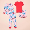 Amazon Essentials Disney | Marvel | Star Wars Babies, Toddlers and Girls’ Pajama Set(Stitch Hugs)
