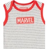 Amazon Essentials Disney | Marvel | Star Wars Unisex Babies’ Sleeveless Cotton Knit Bodysuits, Pack of 6(Multicolor Marvel Friends)
