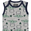 Amazon Essentials Disney | Marvel | Star Wars Unisex Babies’ Sleeveless Cotton Knit Bodysuits, Pack of 6(Star Wars the Child)