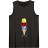Amazon Essentials Marvel Super Heroes Ice Cream Cone Super Scoops Tank Top(Black)