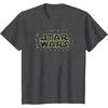 Amazon Essentials Men’s Bright Yellow Doodle Logo T-Shirt, Dark Grey, Small(Dark Heather Grey)