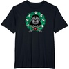Amazon Essentials Men’s Darth Vader Helmet Holiday Christmas Wreath T-Shirt, Star Wars Darth, Small(Black)