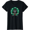 Amazon Essentials Men’s Darth Vader Helmet Holiday Christmas Wreath T-Shirt, Star Wars Darth, Small(Black)