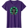 Amazon Essentials Men’s Darth Vader Helmet Holiday Christmas Wreath T-Shirt, Star Wars Darth, Small(Purple)
