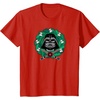 Amazon Essentials Men’s Darth Vader Helmet Holiday Christmas Wreath T-Shirt, Star Wars Darth, Small(Red)