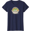 Amazon Essentials Men’s Mandalorian The Child Grogu Pram T-Shirt, Dark Blue, Small(Navy Blue)