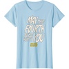 Amazon Essentials Men’s May the Fourth Be With You Hand-Drawn Letters T-Shirt, Black, Small(Baby Blue)