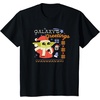 Amazon Essentials Men’s The Mandalorian Grogu Christmas Holiday Galaxy’s Greetings T-Shirt, Black Graphic Print, Small(Black)