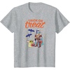Amazon Essentials Men’s The Mandalorian Grogu Halloween Trick or Treat T-Shirt, Black Graphic Print, Small(Heather Grey)
