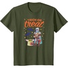 Amazon Essentials Men’s The Mandalorian Grogu Halloween Trick or Treat T-Shirt, Black Graphic Print, Small(Olive Green)