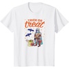Amazon Essentials Men’s The Mandalorian Grogu Halloween Trick or Treat T-Shirt, Black Graphic Print, Small(White)