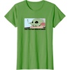 Amazon Essentials Men’s The Mandalorian Sad Grogu Wants Snacks T-Shirt, Grey, Small(Grass Green)