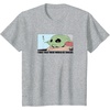 Amazon Essentials Men’s The Mandalorian Sad Grogu Wants Snacks T-Shirt, Grey, Small(Heather Grey)