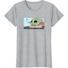 Amazon Essentials Men’s The Mandalorian Sad Grogu Wants Snacks T-Shirt, Grey, Small(Heather Grey)