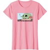 Amazon Essentials Men’s The Mandalorian Sad Grogu Wants Snacks T-Shirt, Grey, Small(Pink)
