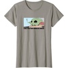 Amazon Essentials Men’s The Mandalorian Sad Grogu Wants Snacks T-Shirt, Grey, Small(Slate Grey)