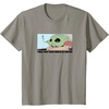Amazon Essentials Men’s The Mandalorian Sad Grogu Wants Snacks T-Shirt, Grey, Small(Slate Grey)