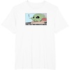 Amazon Essentials Men’s The Mandalorian Sad Grogu Wants Snacks T-Shirt, Grey, Small(White)