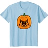 Amazon Essentials Star Wars Darth Vader Halloween Pumpkin Jack O’Lantern T-Shirt(Baby Blue)