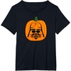Amazon Essentials Star Wars Darth Vader Halloween Pumpkin Jack O’Lantern T-Shirt(Black)