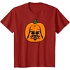 Amazon Essentials Star Wars Darth Vader Halloween Pumpkin Jack O’Lantern T-Shirt(Cranberry Red)