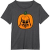 Amazon Essentials Star Wars Darth Vader Halloween Pumpkin Jack O’Lantern T-Shirt(Dark Heather Grey)
