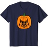 Amazon Essentials Star Wars Darth Vader Halloween Pumpkin Jack O’Lantern T-Shirt(Navy Blue)