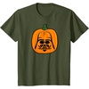 Amazon Essentials Star Wars Darth Vader Halloween Pumpkin Jack O’Lantern T-Shirt(Olive Green)