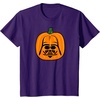 Amazon Essentials Star Wars Darth Vader Halloween Pumpkin Jack O’Lantern T-Shirt(Purple)