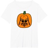 Amazon Essentials Star Wars Darth Vader Halloween Pumpkin Jack O’Lantern T-Shirt(White)