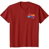 Amazon Essentials Star Wars May the Force be With You Colorful Shapes T-Shirt(Cranberry Red)